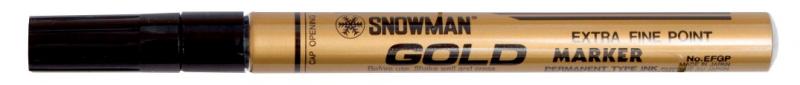 MARKER OL.SNOWMAN CIENKI ZŁOTY