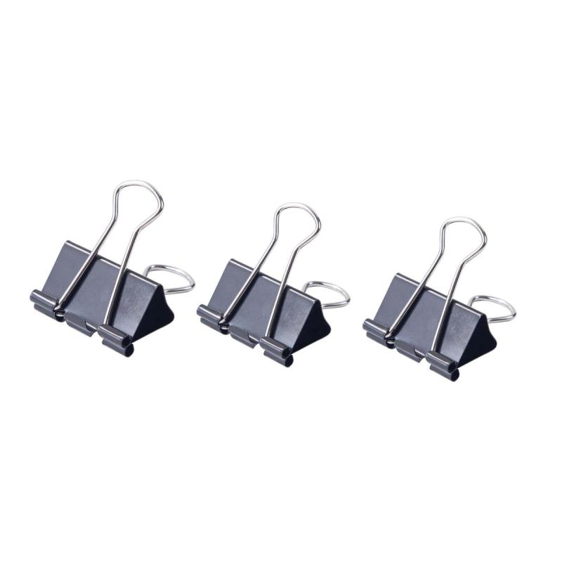 KLIPS DO AKT 32MM CZARNE OPAK. 12SZT DELI
