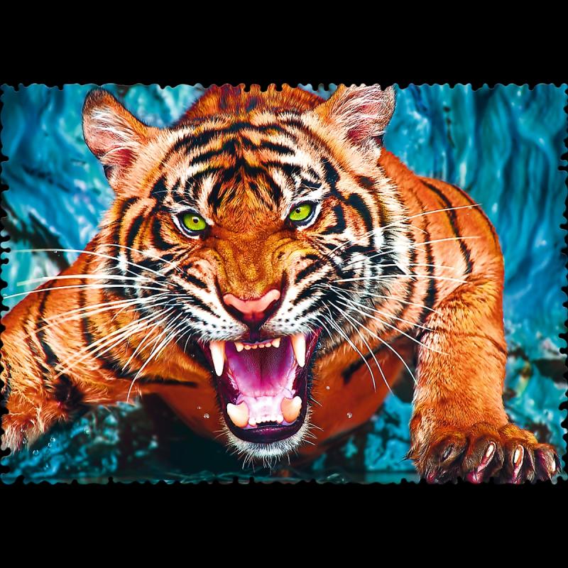 PUZZLE 600 TREFL OKO W OKO Z TYGRYSEM