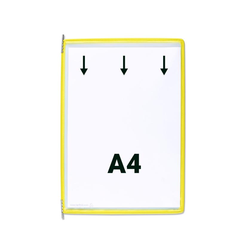 PANEL PREZENTACYJNY TARIFOLD A4 10SZT ŻÓŁTY