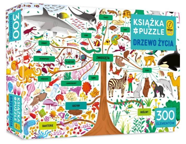 DRZEWO ŻYCIA. PUZZLE 300 ELEM. + KSIĄŻKA BANER