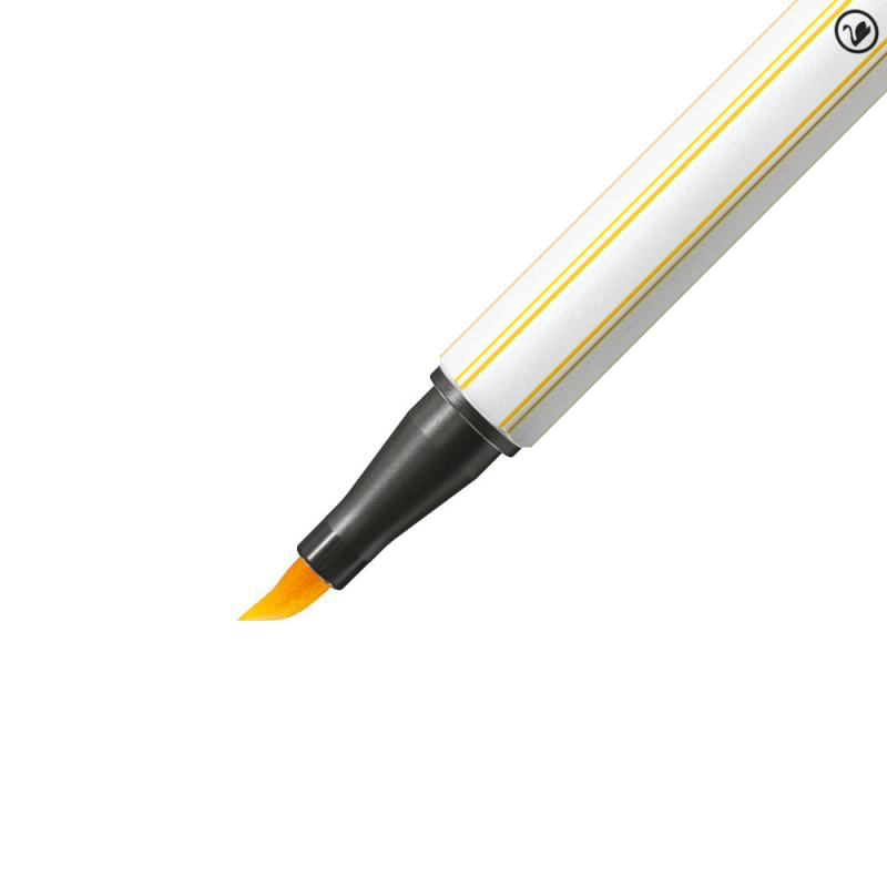 PISAKI STABILO 68 BRUSH ŻÓŁTY