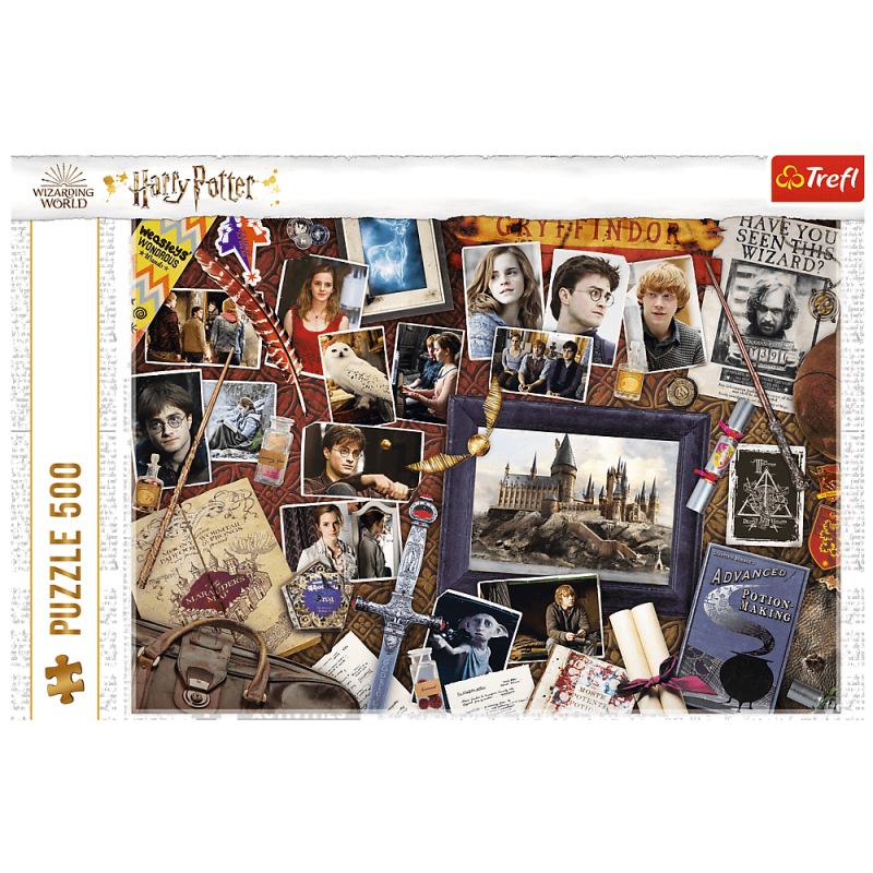 PUZZLE 500 TREFL PAMIĄTKI Z HOGWARTU