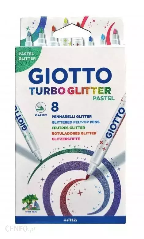 PISAKI 8 GIOTTO GLITTER PASTEL
