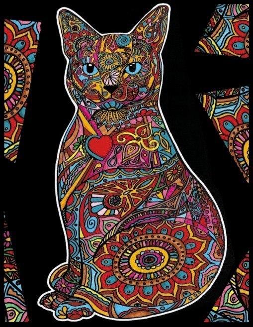 KOLOROWANKA WELWETOWA 47X35 KOCISKO