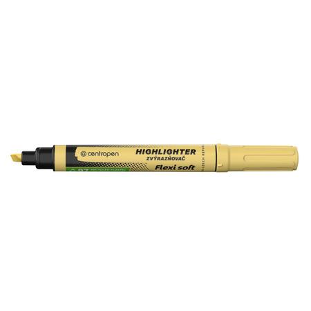 ZAKREŚLACZ CENTROPEN FLEXI 8542 PASTELOWY ŻÓŁTY
