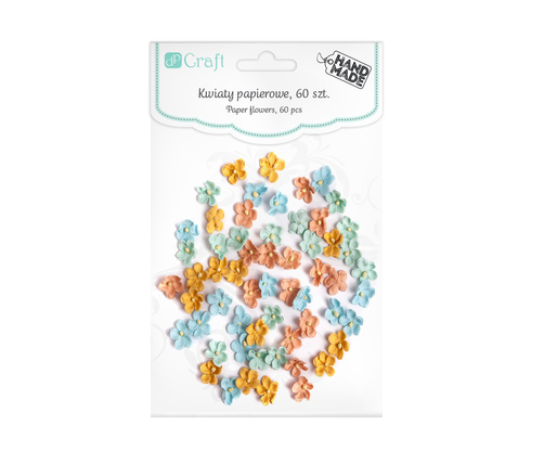 KWIATY PAPIEROWE 60SZT PASTEL MIX