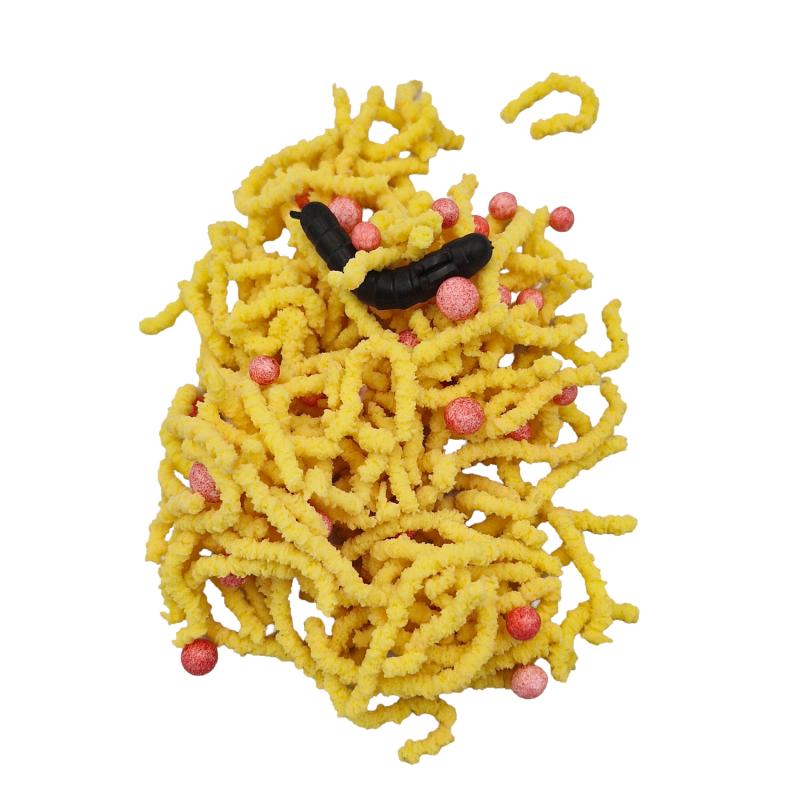 MAGICZNE ROBACZKI DO SZTUCZEK I GIER KREATYWNYCH 3+ ŻÓŁTE CREEPY WORMS
