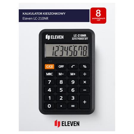 KALKULATOR ELEVEN LC-210NR KIESZ.