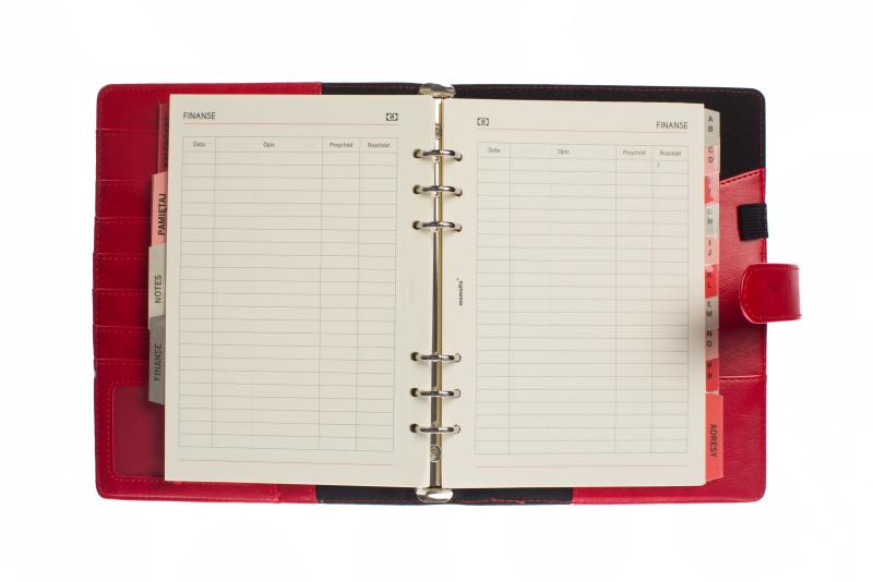 ORGANIZER A5 MEMOFIX CZERWONY