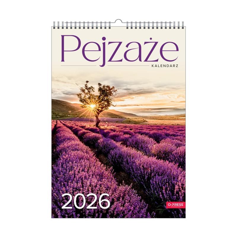 KALENDARZ ŚCIENNY A3 PEJZAŻE AREX SPIRALA