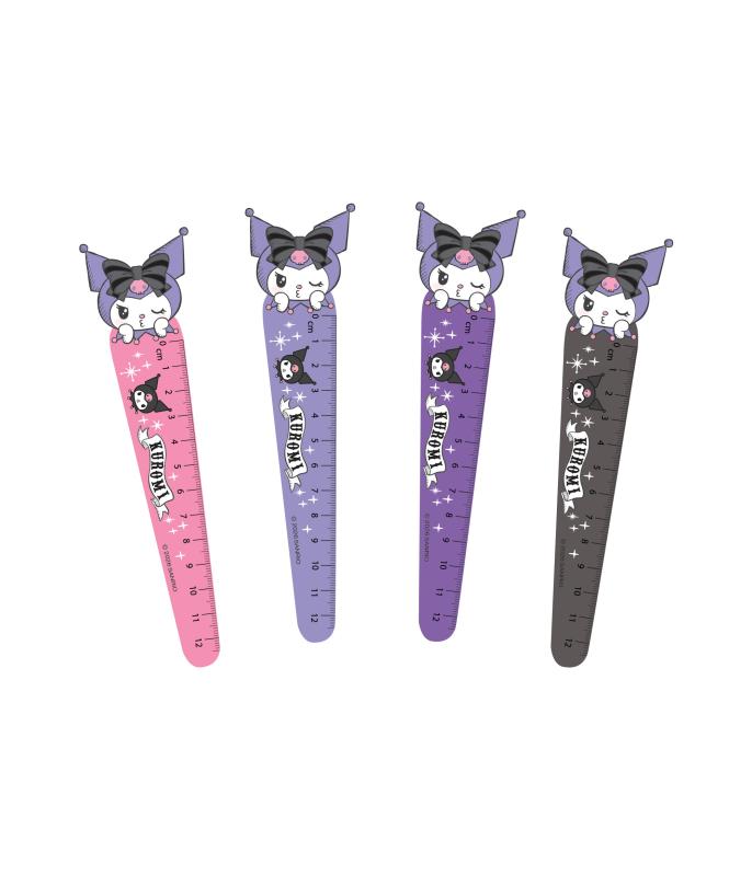 LINIJKA 12 CM Z GŁÓWKĄ KUROMI