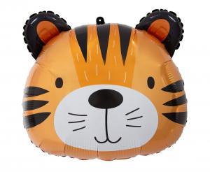 BALON FOLIOWY GŁOWA TYGRYSA 41X36CM
