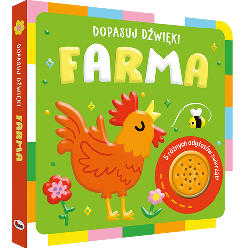 KSIĄŻECZKA DOPASUJ DŹWIĘKI FARMA