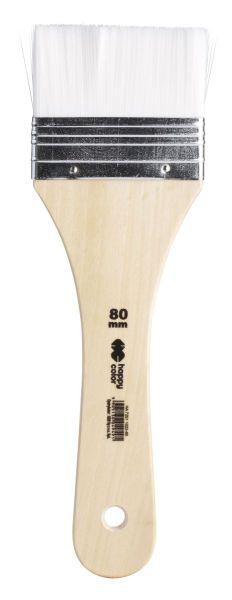 PĘDZEL HOBBY BIAŁY NYLON PŁASKI 80MM