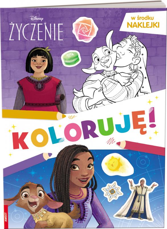 KSIĄŻECZKA DISNEY ŻYCZENIE. KOLORUJĘ!