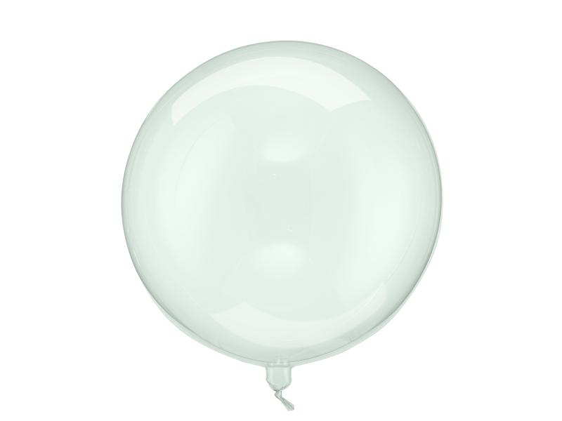 BALON KULA 40CM TRANSPARENTNY ZIELONY