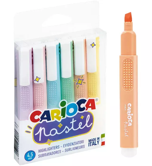 ZAKREŚLACZ PASTEL CARIOCA 6KOL. 43033