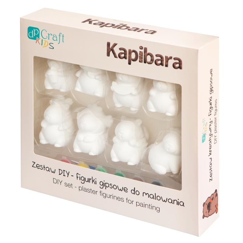 ZESTAW FIGURKI GIPSOWE DO MALOWANIA KAPIBARA