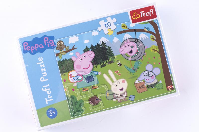 PUZZLE 30 TREFL LEŚNA WYPRAWA ŚWINKA PEPPA