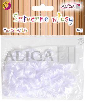SZTUCZNE WŁOSY WLO-7707 BIAŁE 14G #ŚWIĘTA