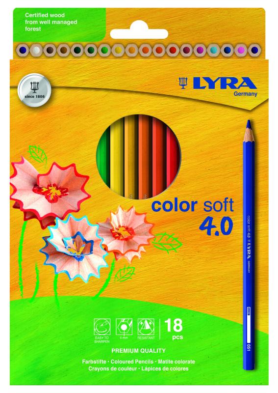 KREDKI 18 COLOR SOFT 4,0 LYRA