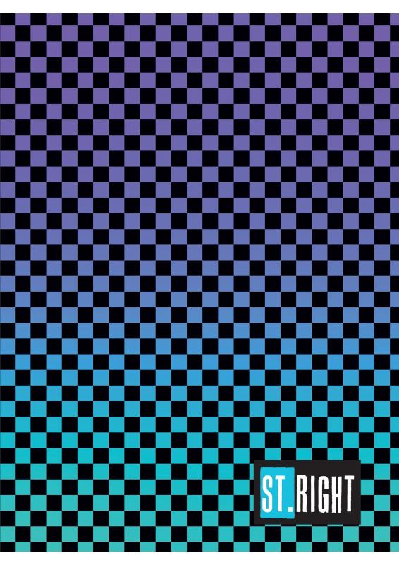 ZESZYT A5/32 = KOLOROWA CHECKERED VIBE LAMINOWANY