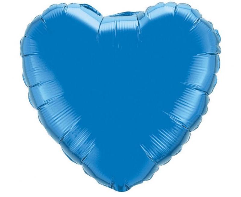 BALON FOLIOWY 18 FX - SERCE NIEBIESKIE