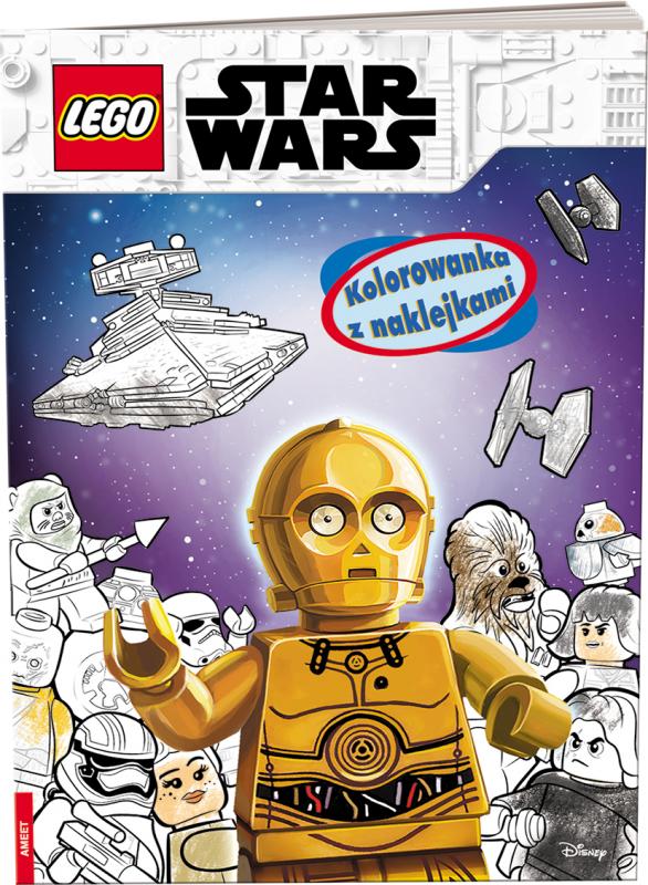 KSIĄŻECZKA LEGO STAR WARS. KOLOROWANKA Z NAKLEJKAMI