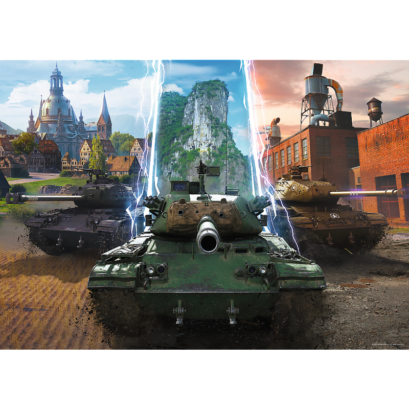 PUZZLE 500 TREFL WORLD OF TANKS: CZAS NA AKCJĘ!_