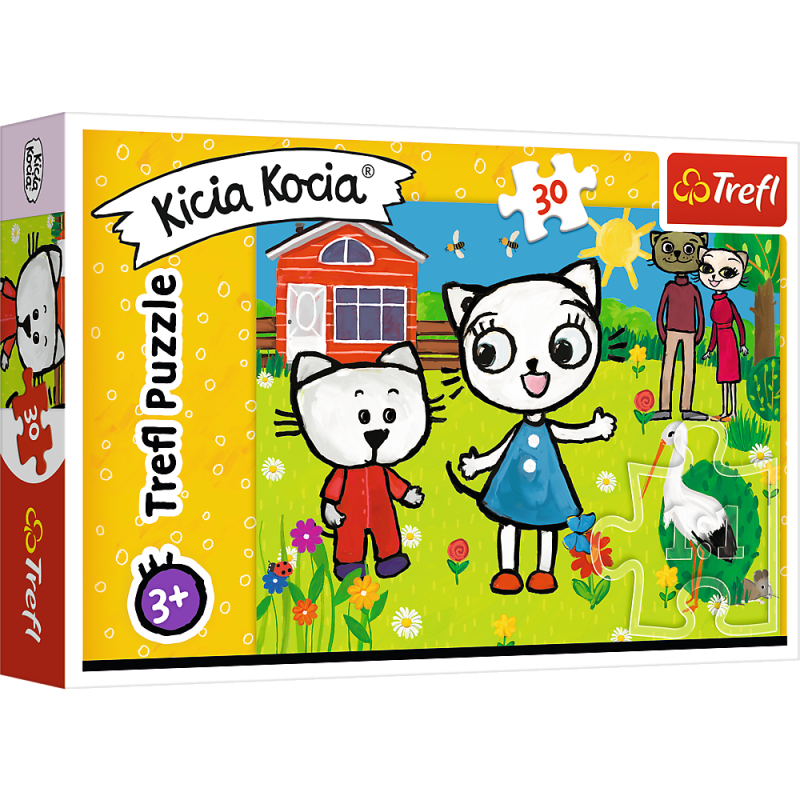 PUZZLE 30 TREFL PRZYGODY KICI KOCI