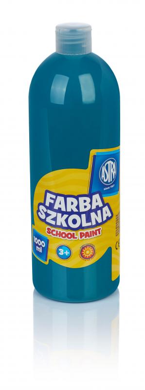 FARBA SZKOLNA ASTRA 1000ML TURKUSOWA