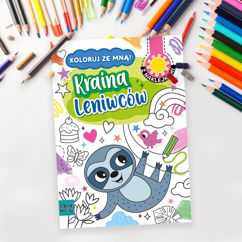 KOLOROWANKA A4 HENRY KOLORUJ ZE MNĄ KRAINA LENIWCÓW
