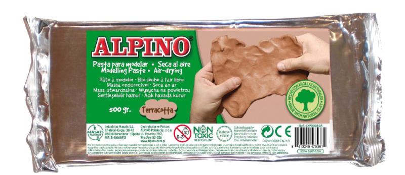 MASA PLASTYCZNA ALPINO 500G TERAKOTA