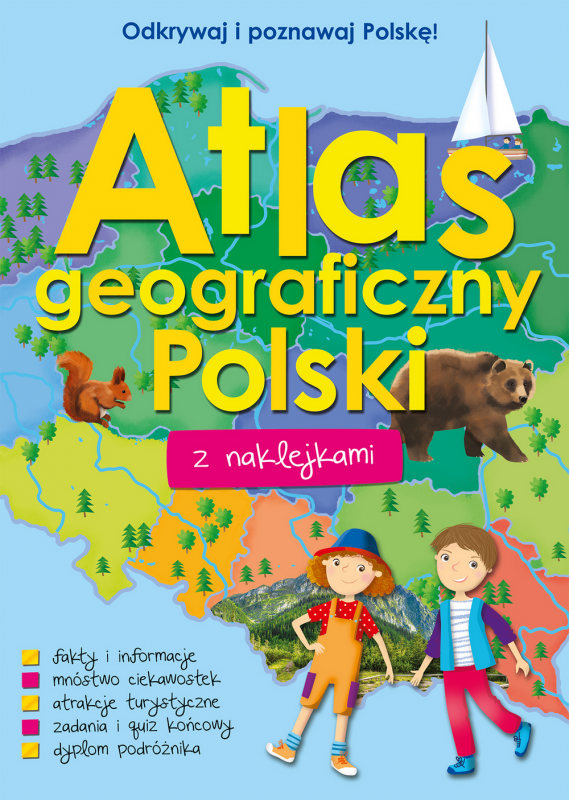 ATLAS GEOGR.POLSKI Z NAKL.I PLAKATEM