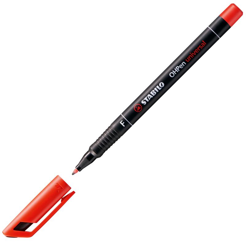 FOLIOPIS STABILO OHP F CZERWONY