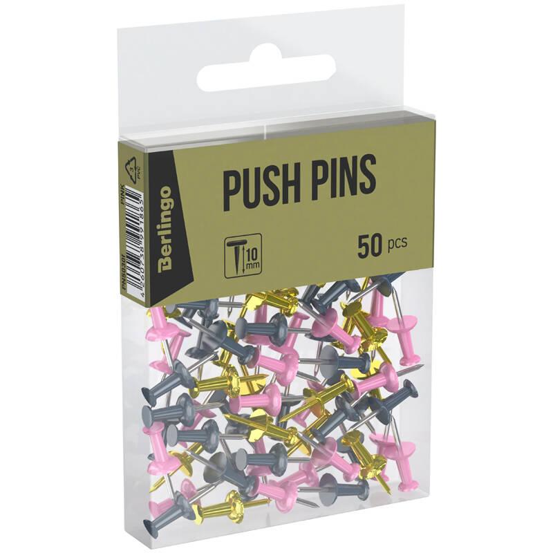 PINEZKI BERLINGO A/50 MIX RÓŻOWO-ZŁOTY DŁUGOŚĆ IGŁY 10MM