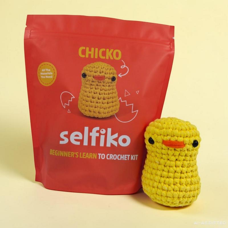 ZESTAW DO SZYDEŁKOWANIA KURCZAK CHICKO SELFIKO
