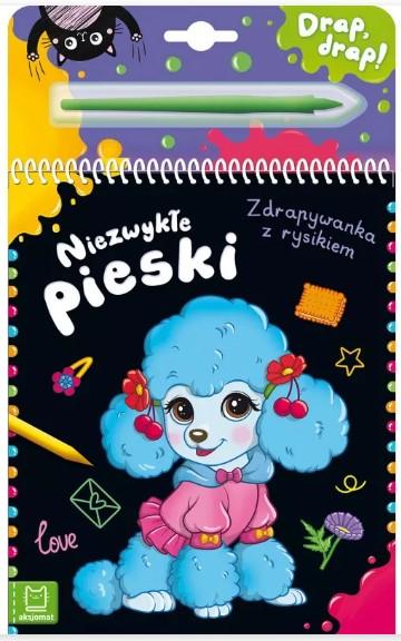 KSIĄŻECZKA NIEZWYKŁE PIESKI.ZDRAPYWANKA Z RYSIKIEM