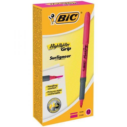 ZAKREŚLACZ BIC LINER GRIP RÓŻ A'12