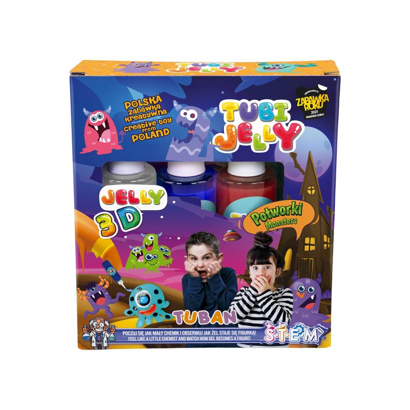 ZESTAW TUBI JELLY 3 KOLORY - POTWORKI