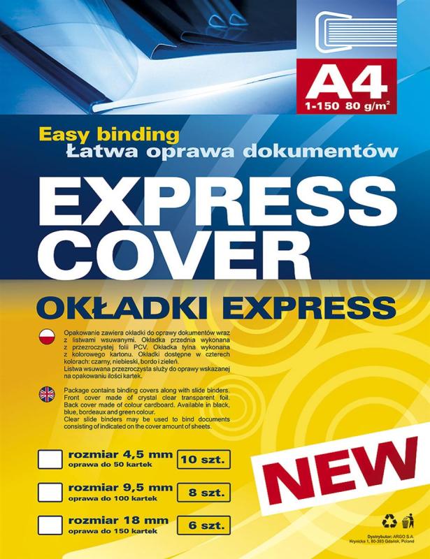 OKŁADKA EXPRES 9.5 ARGO BORDOWA OP 8SZT