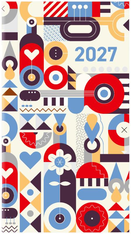 KALENDARZ TYGODNIOWY A6 PCV BEZBARWNE 2027