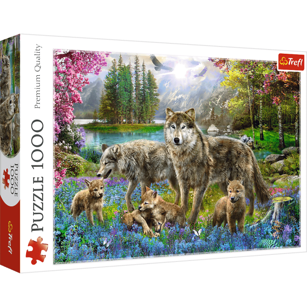 PUZZLE 1000 TREFL WILCZA RODZINA