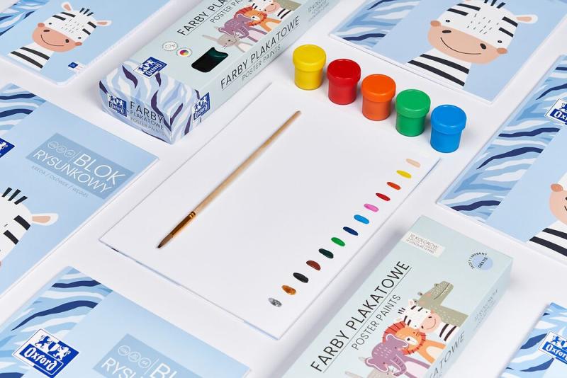 BLOK RYSUNKOWY A4/20 BIAŁY OXFORD 120G KIDS