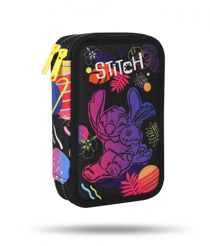 PIÓRNIK PODWÓJNY Z WYPOSAŻENIEM JUMPER 2 - STITCH DISNEY BLACK