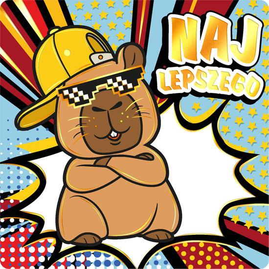 KARTKA JEDNOSTRONNA KAPIBARA LUZAK