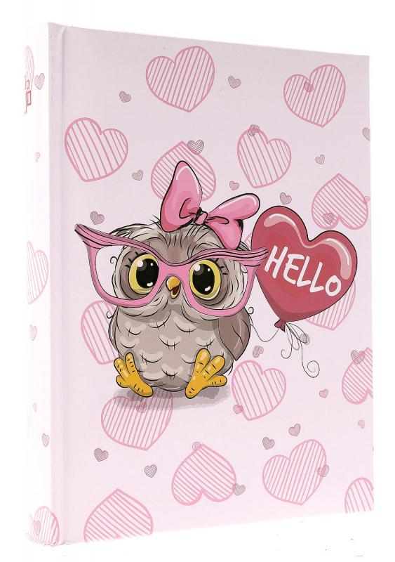 ALBUM 10X15/200 HELLO OWL PINK