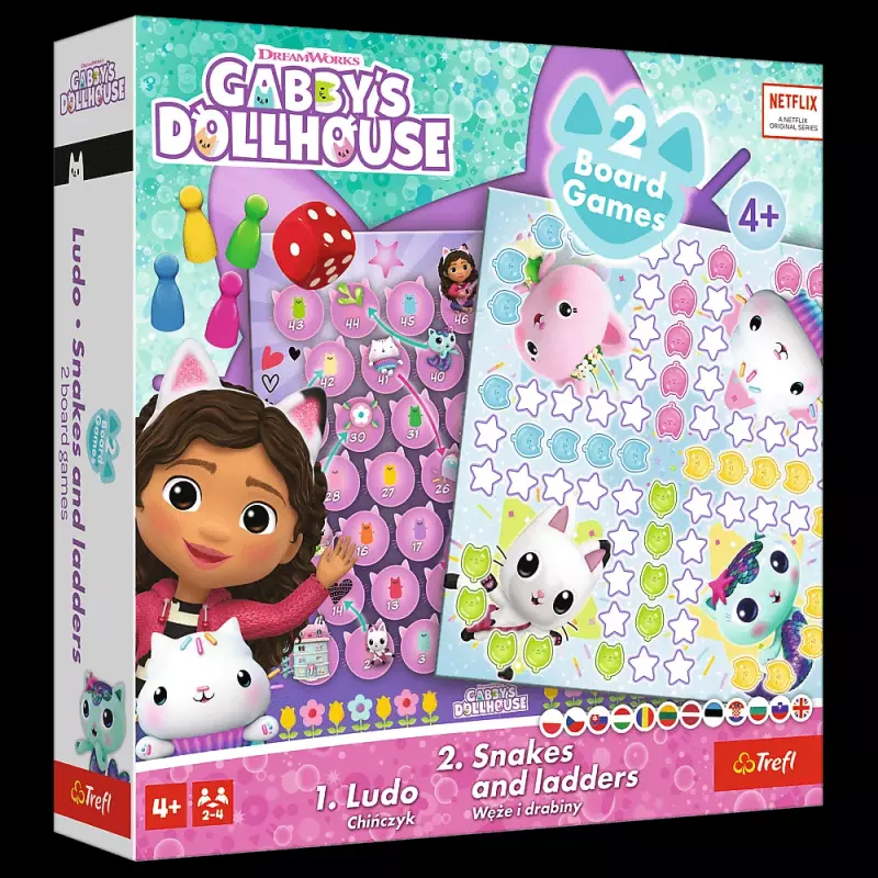 GRA TREFL 2W1 CHIŃCZYK / WĘŻE I DRABINY GABBY'S DOLLHOUSE