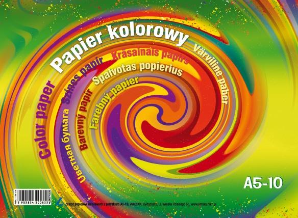 ZESZYT PAPIERÓW KOLOROWYCH A5/32 KRESKA